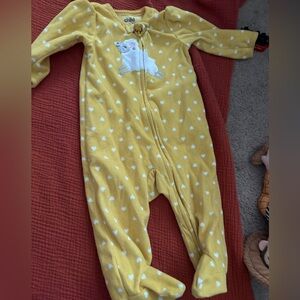 Carters 3-6m baby girl fleece Pjs